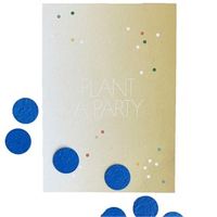 Kaart met Biologisch Afbreekbare Confetti met Bloemzaadjes - Hip Hip Hooray