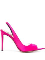 Alexandre Vauthier sandales satinées à talon 105 mm - Rose