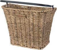 Basil bremen rattan look kf - fietsmand - voorop - bruin