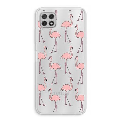 Anything Flamingoes: Samsung Galaxy A22 4G Transparant Hoesje