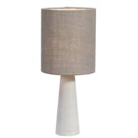Leen Bakker - Tafellamp Allard - Donker - Ø20x46 Cm - Cement - Grijs
