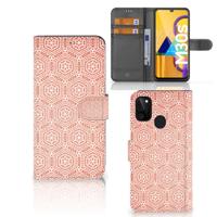 Samsung Galaxy M21 | M30s | Telefoon Hoesje | Pattern Orange | Portemonnee hoesje