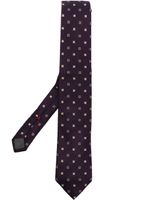 Brunello Cucinelli cravate en soie à motif géométrique - Violet