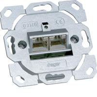 Hager G3140 Netwerkdoos Inbouw (in muur) Inzet CAT 6A