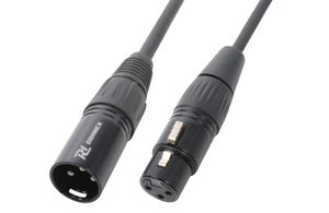 PD Connex Signaalkabel XLR male/female 3-pins - 3 meter - zwart