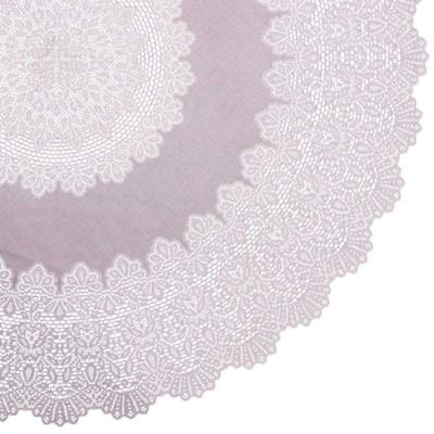 Unique Living tafelkleed/tafellaken - buiten/binnen - lila paars - Dia 152 cm - rond