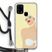 Summer: Samsung Galaxy M31 Transparant Hoesje met koord