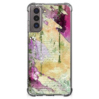 Back Cover Samsung Galaxy S21 Letter Painting Back Cover Samsung Galaxy S21 Letter Painting