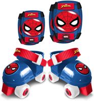 Marvel Spider-Man Rolschaatsen met Bescherming Blauw/Rood maat 23-27
