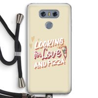Pizza is the answer: LG G6 Transparant Hoesje met koord