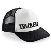 Verkleed pet voor volwassenen - Trucker - zwart - voor dames en heren - thumbnail
