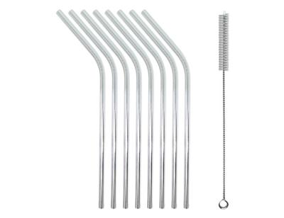 Ecoluba Metalen rietjes gebogen - 8 stuks
