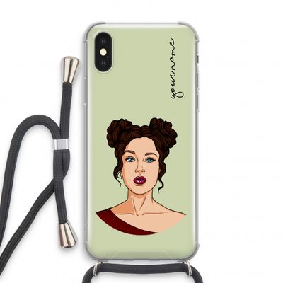 Pop-Art Creator: iPhone XS Transparant Hoesje met koord