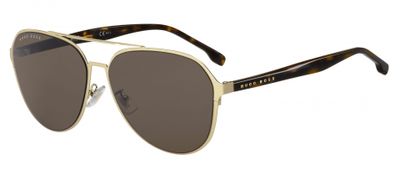 Hugo Boss zonnebril 1216/F/SK AOZ/70 heren cat.3 goud/bruin Hugo Boss zonnebril 1216/F/SK AOZ/70 heren cat.3 goud/bruin