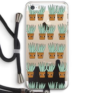 Sansevieria: iPhone 5 / 5S / SE Transparant Hoesje met koord