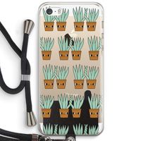 Sansevieria: iPhone 5 / 5S / SE Transparant Hoesje met koord