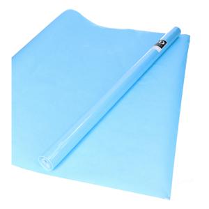 1x Rol kraft inpakpapier lichtblauw 200 x 70 cm   -