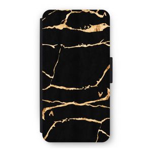 Gouden marmer: iPhone 12 Pro Flip Hoesje