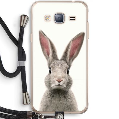Daisy: Samsung Galaxy J3 (2016) Transparant Hoesje met koord