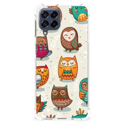 Samsung Galaxy M53 Case Anti-shock Vrolijke Uilen Samsung Galaxy M53 Case Anti-shock Vrolijke Uilen