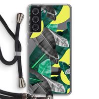 Fantasie jungle: Samsung Galaxy S21 FE Transparant Hoesje met koord