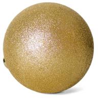 Gerimport Kerstballen - groot - goud - kunststof - 15 cm