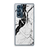 Witte marmer 2: Oppo Find X3 Neo Transparant Hoesje