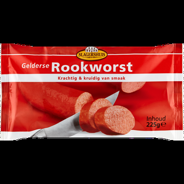 Slagershuis Gelderse Rookworst 225 g bij Jumbo