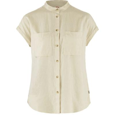 Fjallraven Övik Hemp SS Shirt Dames Chalk White L Fjallraven Övik Hemp SS Shirt Dames Chalk White L