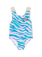 Stella McCartney Kids maillot de bain à imprimé graphique - Violet