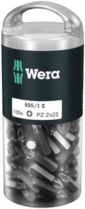 Wera 855/1 Z Bits Pozidriv,  PZ 1 x 25 mm (100 Bits pro Box) - 1 stuk(s) - 05072443001