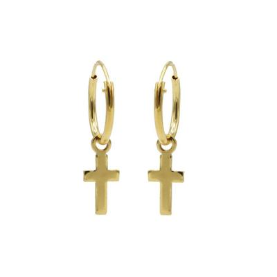 Karma Oorringen Hoops Faith Goud