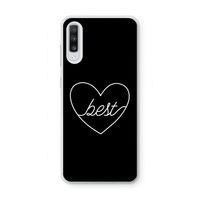 Best heart black: Samsung Galaxy A70 Transparant Hoesje