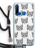 Kitten: Huawei P20 Lite (2019) Transparant Hoesje met koord
