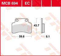 TRW Remblokken, en remschoenen voor de moto, MCB694 Allround organisch