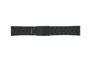 Horlogeband Fossil FS4552 Staal Zwart 24mm