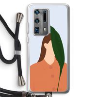 Leaf: Huawei P40 Pro Plus Transparant Hoesje met koord