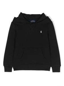 POLO RALPH LAUREN KIDS hoodie à logo brodé - Noir