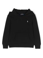 POLO RALPH LAUREN KIDS hoodie à logo brodé - Noir