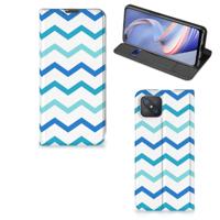 OPPO Reno4 Z 5G | Hoesje met Magneet | Zigzag Blauw