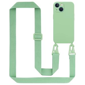 Cadorabo Mobiele telefoon ketting geschikt voor Apple iPhone 13 MINI Hoesje in LIQUID LICHT GROEN - Silicone