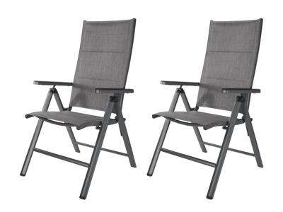 LIVARNO home 2 verstelbare tuinstoelen Toronto Deluxe