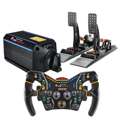 Asetek SimSports Forte 18nm Iinvicta S-Series Pedals Bundle