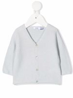 Knot cardigan Earl à boutonnière devant - Bleu