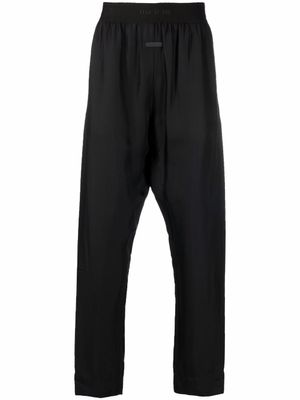 Fear Of God pantalon sarouel à taille à logo - Noir