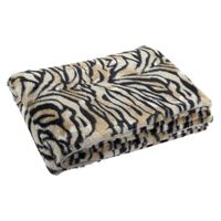 Fleece deken tijger dierenprint 150 x 200 cm - thumbnail
