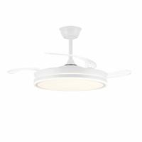 Plafondventilator CristalRecord EVO RETRAC Transparant 72 W