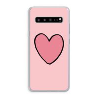 Hartje: Samsung Galaxy S10 5G Transparant Hoesje