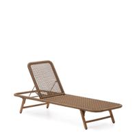 Kave Home Ligbed 'Dandara' Acaciahout en geweven touw, kleur Beige