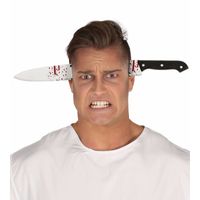 Halloween haarband mes door hoofd   -